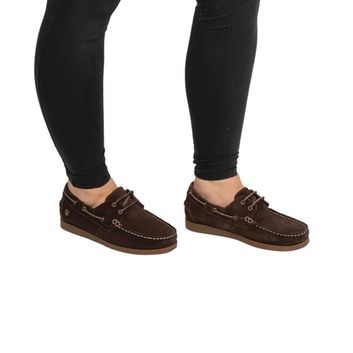 Hy Equestrian Savona Deck Shoes Chocolate