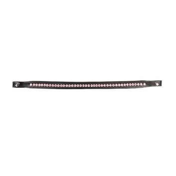 Propresicce Signature Classic Diamante Browband By Hy Equestrian With Pink Diamantes Black