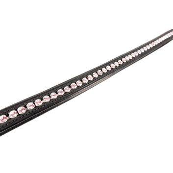 Propresicce Signature Classic Diamante Browband By Hy Equestrian With Pink Diamantes Black alternative