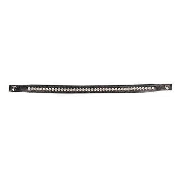 Propresicce Signature Classic Diamante Browband By Hy Equestrian With Silver Diamantes Black