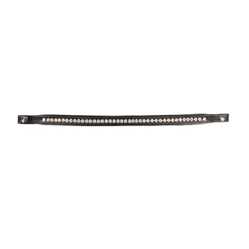 Propresicce Signature Classic Diamante Browband By Hy Equestrian With Silver Diamantes Black