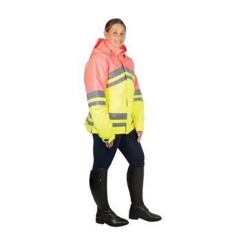 Reflector Two Tone Coat By Hy Equestrian Pink/Yellow alternative