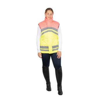 Reflector Two Tone Gilet By Hy Equestrian Pink/Yellow alternative
