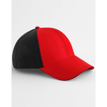 Beechfield Club Cap Red/Black