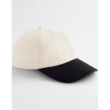Beechfield Contrast Peak Leisure Cap Natural/Black