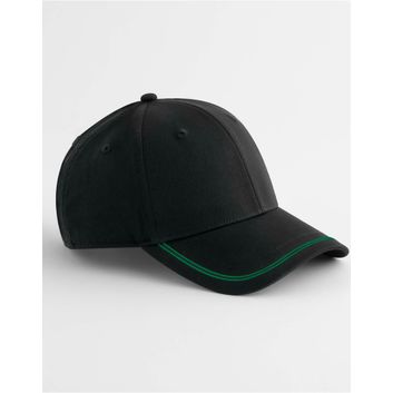 Beechfield Match Day Cap Black/Kelly Green