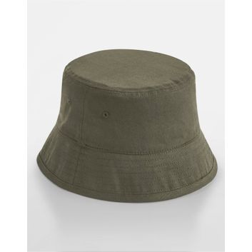Beechfield Organic Cotton Bucket Hat Olive Green