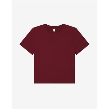 Bella Women's Heavy Boxy Tee Maroon