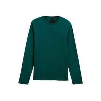 GILDAN Softstyle® Adult Long Sleeve T-Shirt Fan Marine Green