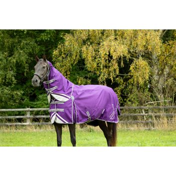DefenceX Shield 0g Turnout Rug with Detachable Neck - Purple