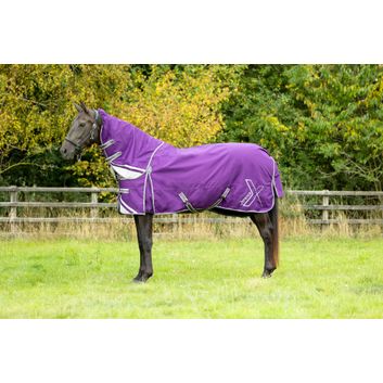 DefenceX Shield 100g Turnout Rug with Detachable Neck - Purple