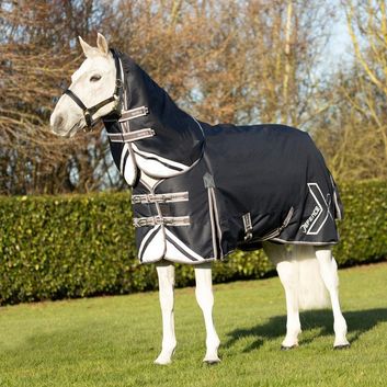 DefenceX Shield 50g Turnout Rug with Detachable Neck - Navy