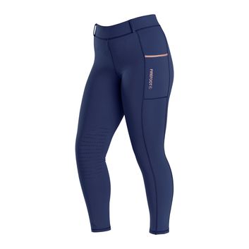 Firefoot Helmsley Full Seat Riding Tights Kids Child Navy/Rose Gold