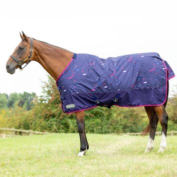 StormX Original Out of this World 100 Turnout Rug - NAVY/MAGENTA alternative