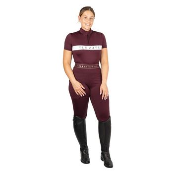 Hy Equestrian Elevate Allure Riding Tights - Berry