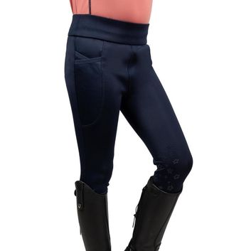 Elevate Selena Riding Tights Layer By Little Rider - Navy/Pink