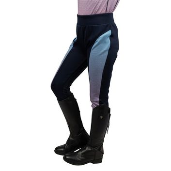 Lucky Star Riding Tights By Little Rider - NAVY/PINK alternative