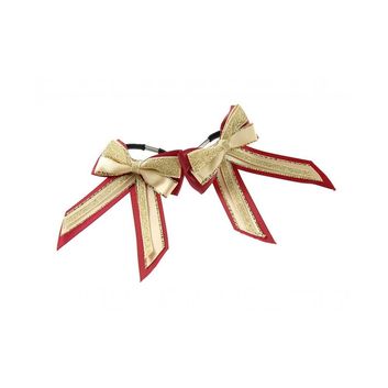 ShowQuest Piggy Bow and Tails - Burgundy/Cream/Gold