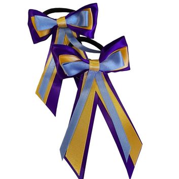 ShowQuest Piggy Bow and Tails - Purple/Blue/Sunshine