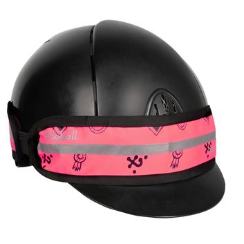 Reflector Thelwell Collection Elasticated Pattern Hat Band by Hy Equestrian