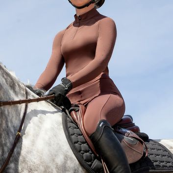 Coldstream Jedburgh Long Sleeve Base Layer - Chocolate alternative