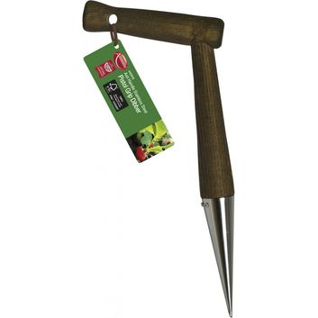 Ambassador Ash Handle Stainless Steel Pistol Grip Dibber