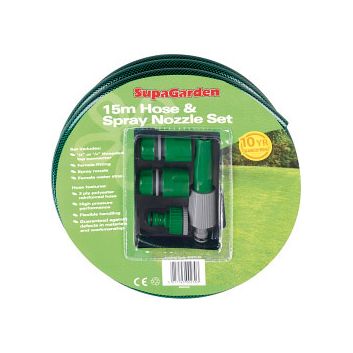 SupaGarden Hose &amp; Spray Nozzle Set