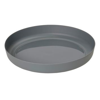 Clever Pots Plant Pot Tray Round Charcoal