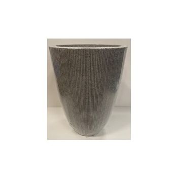Kaemingk Lennox Plastic Planter Vase Grey