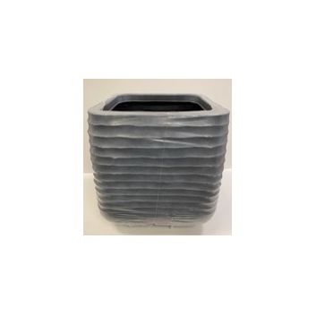Kaemingk Jamie Plastic Square Planter Grey alternative