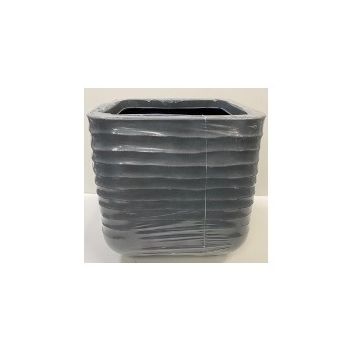 Kaemingk Jamie Plastic Square Planter Grey