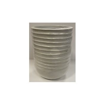 Kaemingk Jamie Plastic Planter Off White