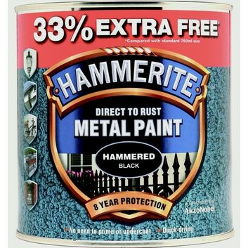 Hammerite Metal Paint Hammered 750ml + 33% Free alternative