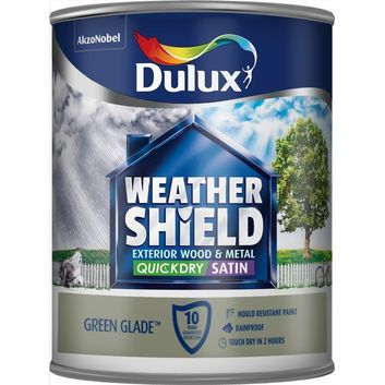 Dulux Weathershield Quick Dry Exterior Satin 750ml