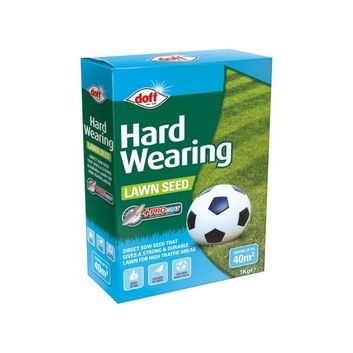 Doff Hardwearing Lawn Seed With Procoat - 1kg