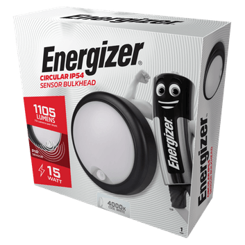 Energizer LED PIR Round Bulkhead IP54