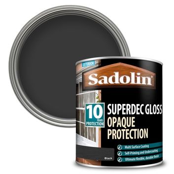 Sadolin Superdec Opaque Woodstain Gloss - Black alternative