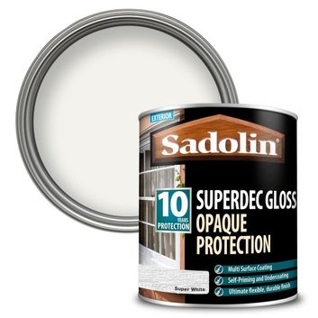 Sadolin Superdec Opaque Woodstain Gloss - Super White alternative