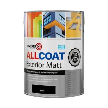 Zinsser Allcoat Exterior Water Based Matt Black