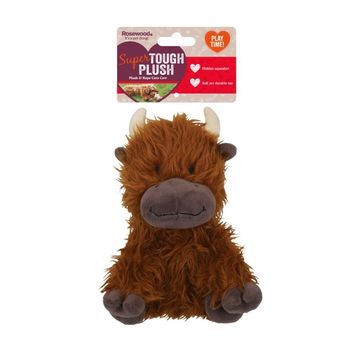 ROSEWOOD Tough Rope Core Cow Dog Toy