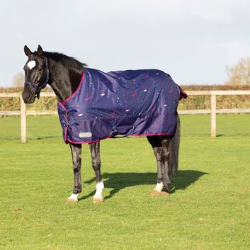 StormX Original Out of this World 100 Turnout Rug - NAVY/MAGENTA alternative