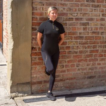 Supreme Products Show Rider Short Sleeve Base Layer - BLACK/GOLD