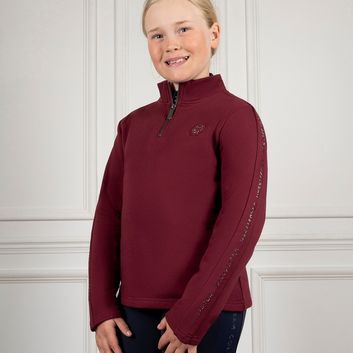 Coldstream Next Generation Cairncross Quarter Zip - Windsor Wine