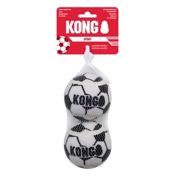 Kong Sport Soccer Balls Dog Toy Black/White