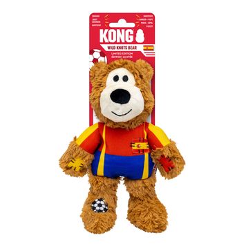 Kong Wild Knots Sportesp Bear Md-Spain Dog Toy Red
