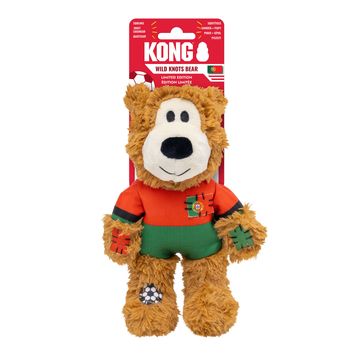 Kong Wild Knots Sportprt Bear Portugal Dog Toy Red