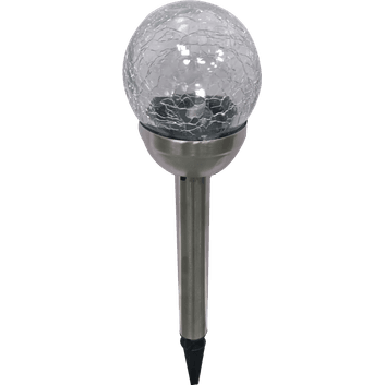 Pagoda Solar Crackle Ball Light White LED
