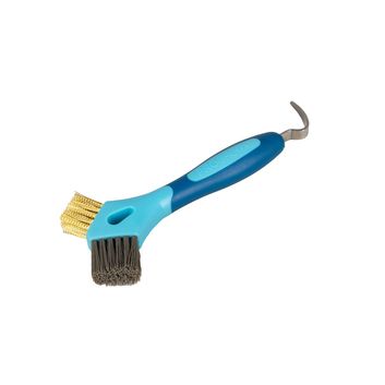 ProGroom Two Tone Duel Brush Hoof Pick by Hy Equestrian