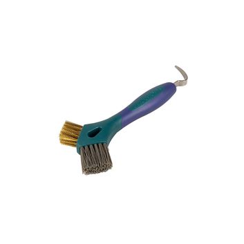 ProGroom Two Tone Duel Brush Hoof Pick by Hy Equestrian alternative