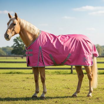 W-Horse Whr1 0g Standard Turnout Rug Pink/Grey alternative